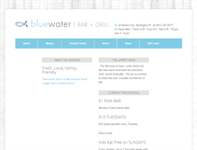 Tablet Screenshot of bluewatergrillri.com